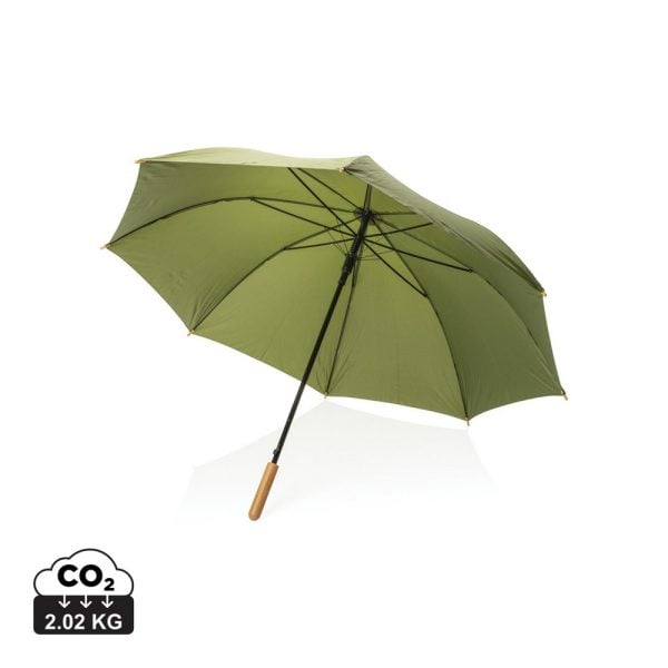 Bambusowy parasol automatyczny 27" Impact AWARE™ rPET P010550X zielony