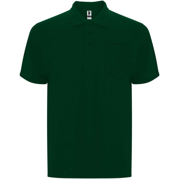 Centauro Premium koszulka polo unisex z krótkim rękawem P099088C ciemny zielony