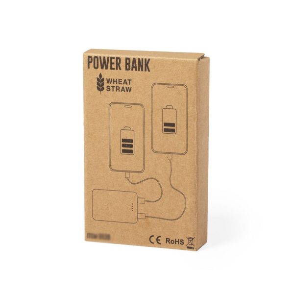 Power bank 5000 mAh ze słomy pszenicznej P009295X