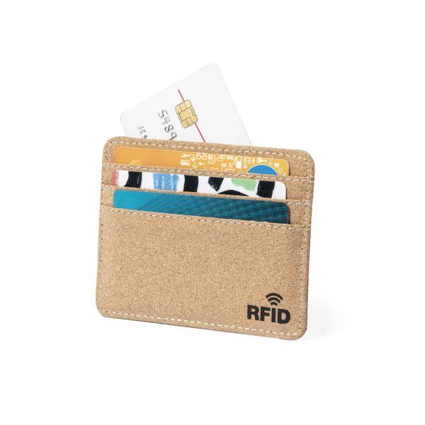 Korkowe etui na karty kredytowe, ochrona RFID P047831X