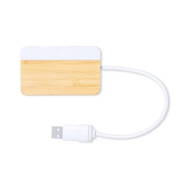 Bambusowy hub USB i USB typu C P047846X