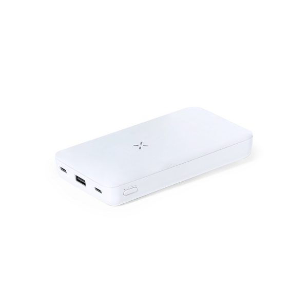 Bezprzewodowy power bank 5000 mAh, ładowarka bezprzewodowa 15W, stojak na telefon P052361X