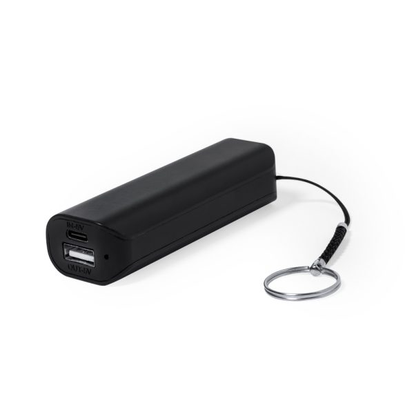 Power bank 1200 mAh, brelok do kluczy P054984X czarny