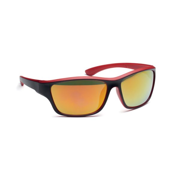 Lustrzane sportowe okulary przeciw P101087O czerwony