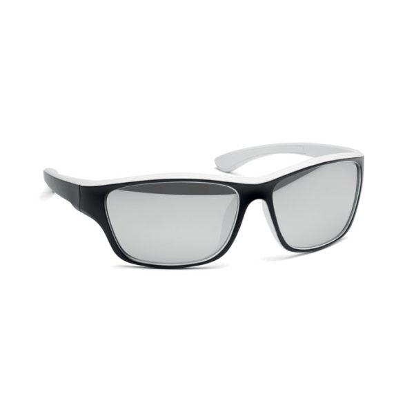 Lustrzane sportowe okulary przeciw P101087O biały