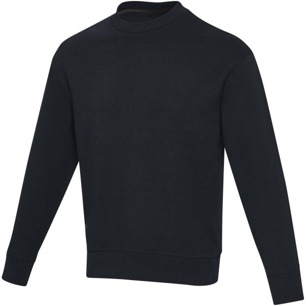 Jet sweter unisex Aware™ z okrągłym dekoltem z materiałów z recyklingu P101296C granatowy