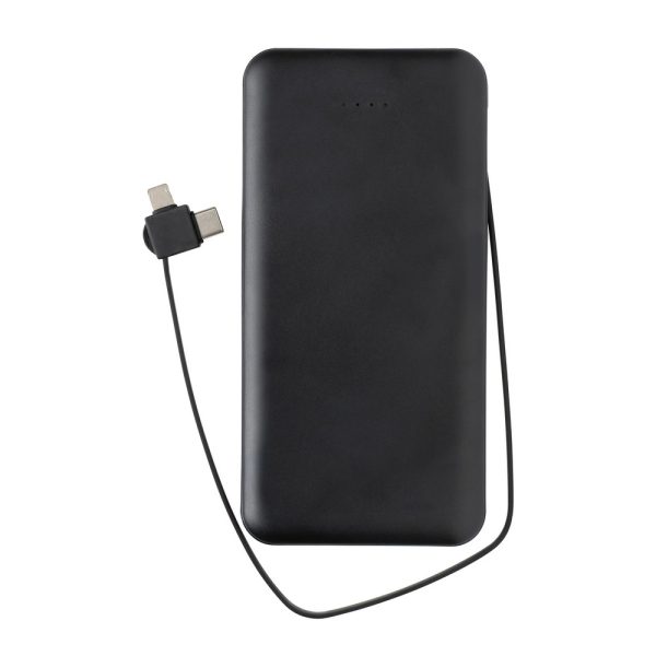 Power bank 10000 mAh Lockhart, zintegrowane kable P054845X