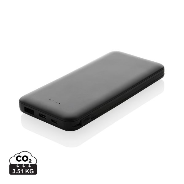 Power bank 10000 mAh Lockhart, zintegrowane kable P054845X