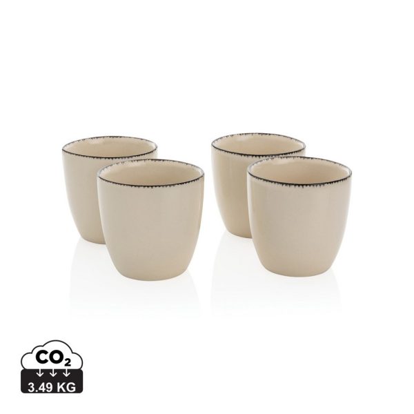 Zestaw kubków ceramicznych 120 ml Ukiyo, 4 el. P038877X