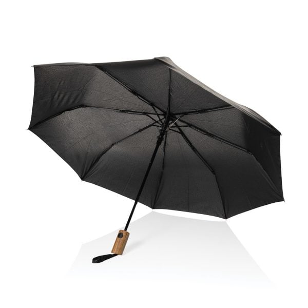 Mały parasol automatyczny 21" Kaycey AWARE™ RPET P084264X czarny