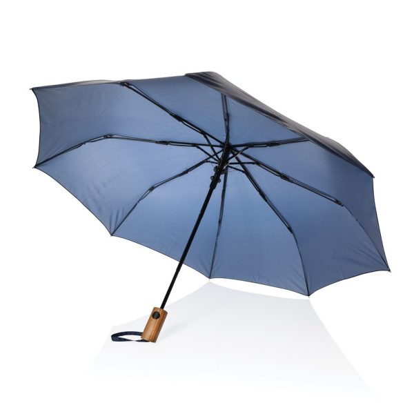 Mały parasol automatyczny 21" Kaycey AWARE™ RPET P084264X granatowy