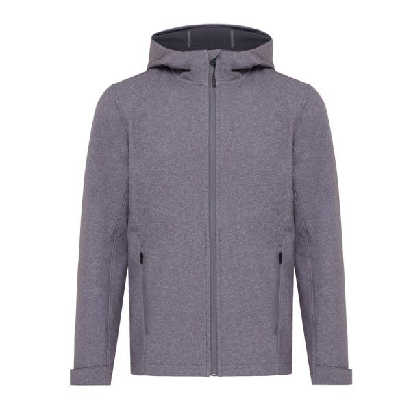 Męska kurtka softshell Iqoniq Makalu AWARE™ P054699X ciemny szary melanż