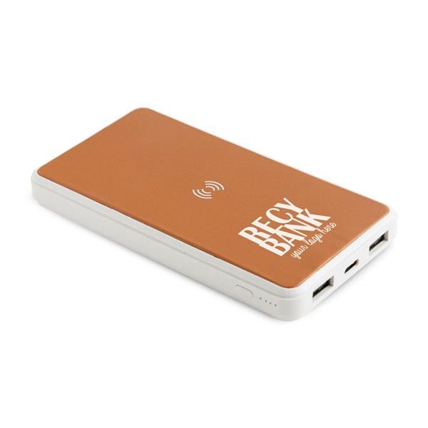 Bezprzewodowy power bank 8 000 mAh z recyklingu / Recybank P090274P