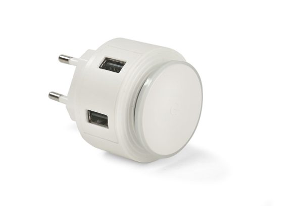 Ładowarka sieciowa USB z lampką nocną NOTTO P001840A