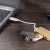 Rozdzielacz bambusowy HUB USB z wymienną wtyczką - RIVO P084825A