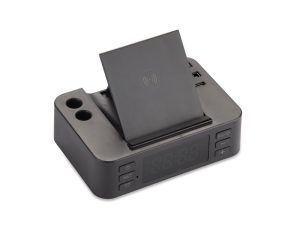 Budzik z ładowarką indukcyjną CLOCKI P101444A AS-09172-02