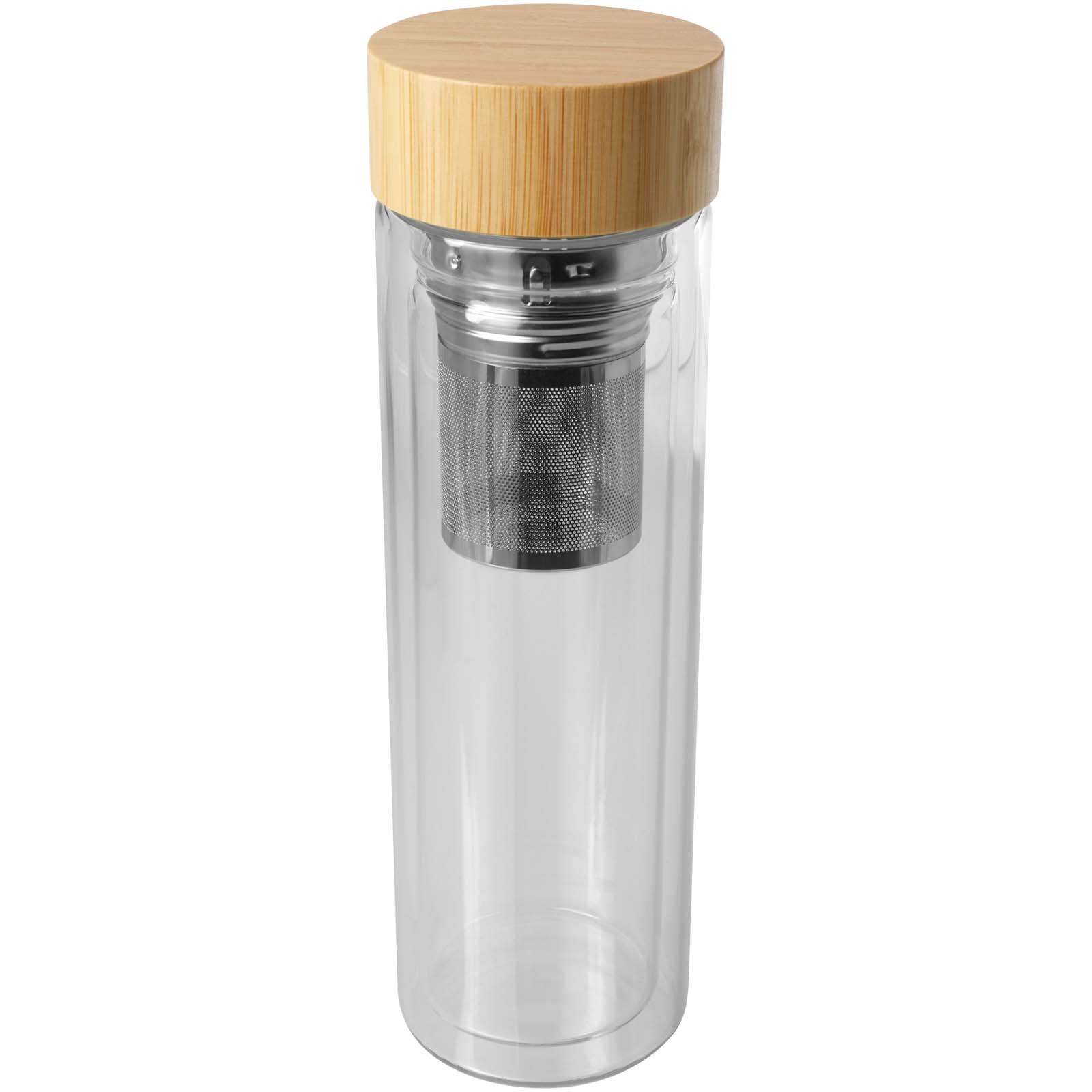 Bailey butelka ze szkła borokrzemianowego z zaparzaczem i bambusową pokrywką 400 ml P098545C PFC-10081001