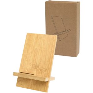 Ceibo zdejmowany stojak na telefon z bambusa P098851C PFC-10460571