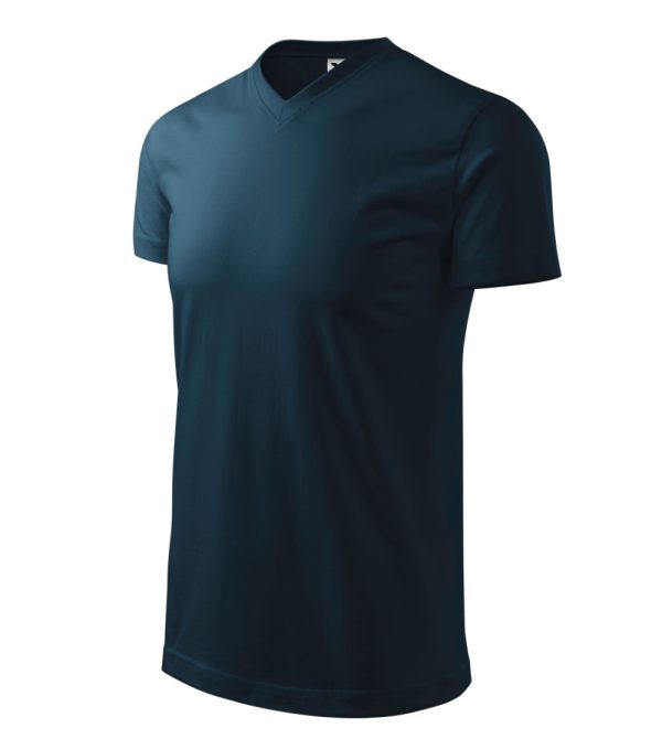 Koszulka unisex Heavy V-neck P027970F granatowy