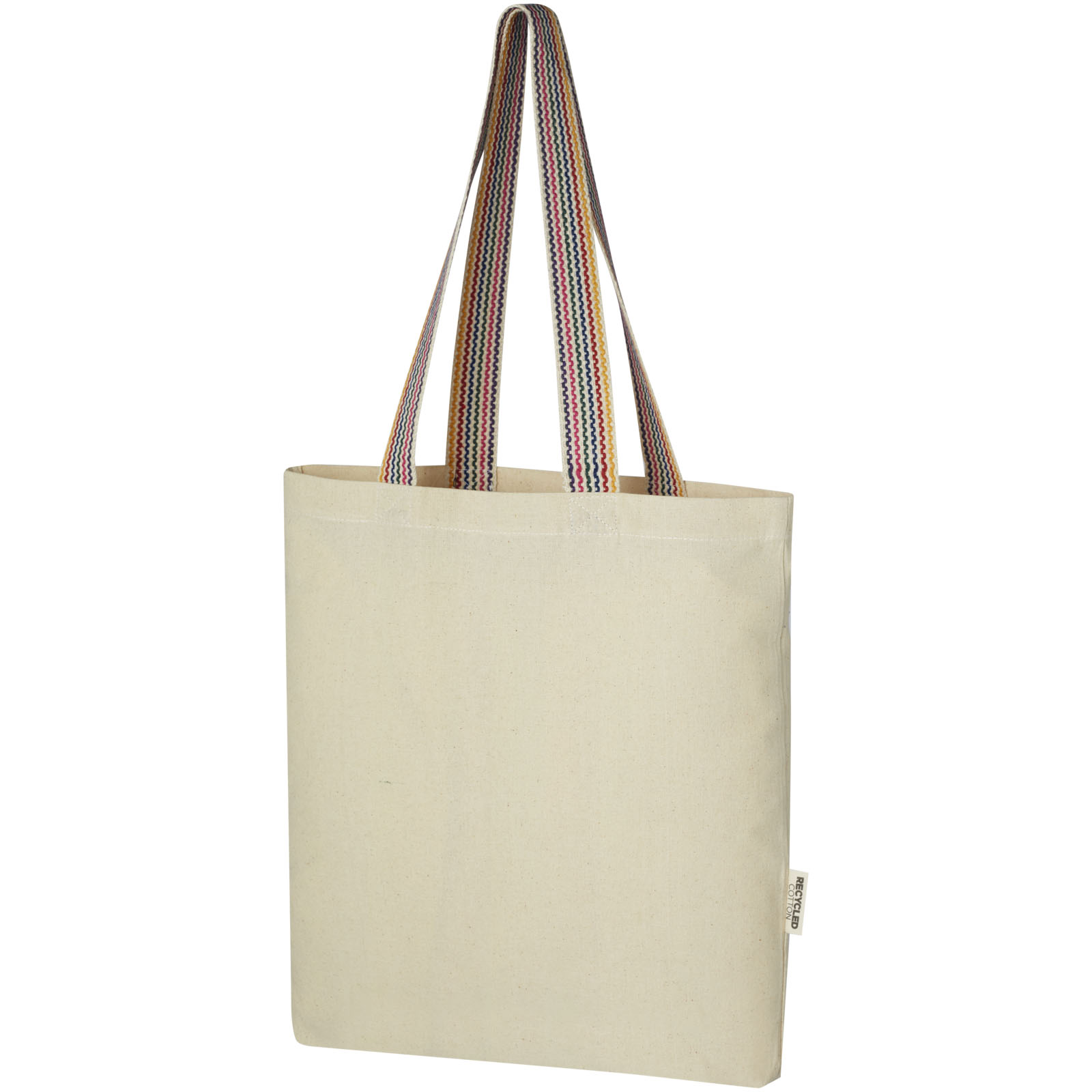 Rainbow torba na zakupy o pojemności 5 l z bawełny z recyklingu o gramaturze 180 g/m² P075607C PFC-12064206