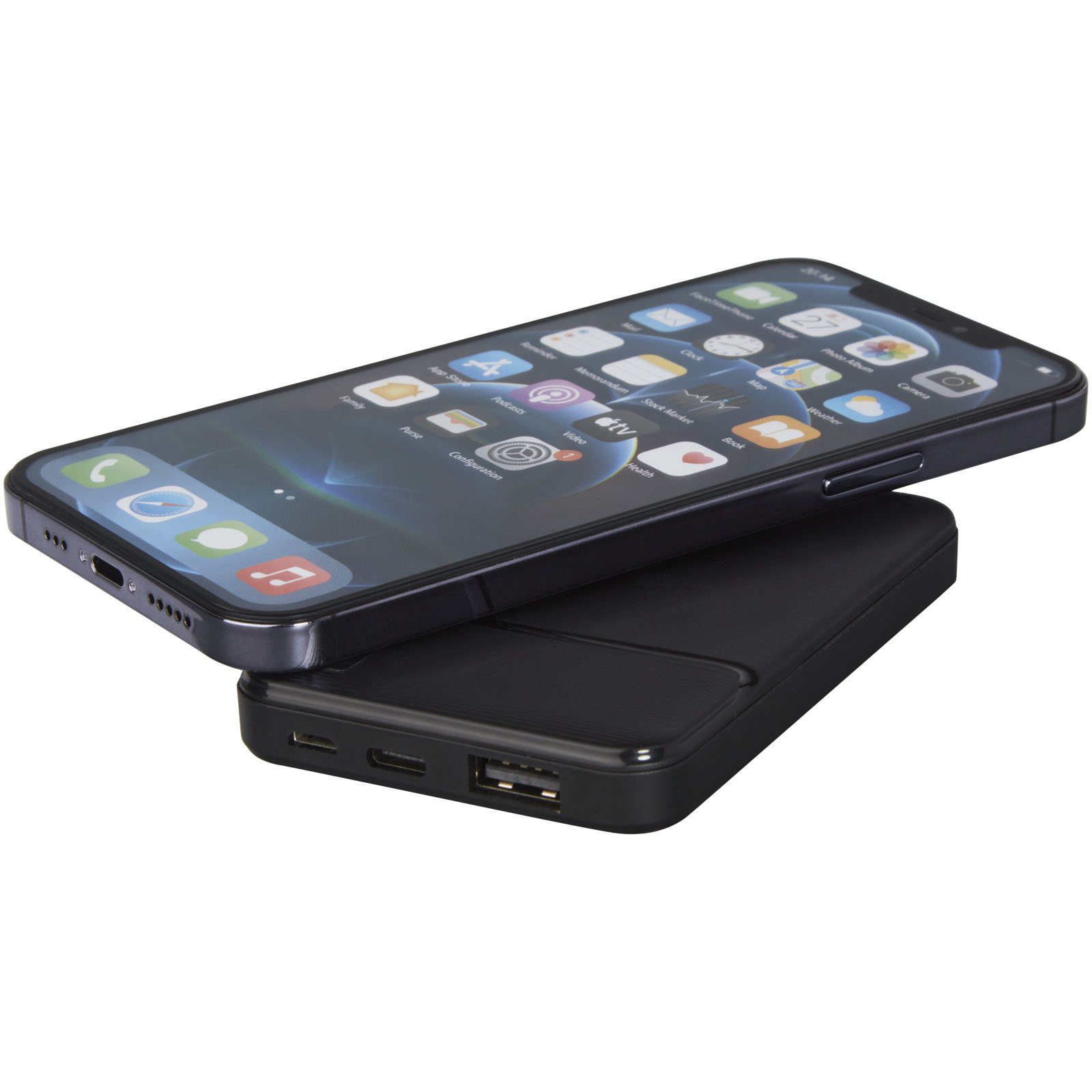 Powerbank o pojemności 5000 mAh z tworzywa sztucznego pochodzącego z recyklingu Loop P074170C PFC-12420290
