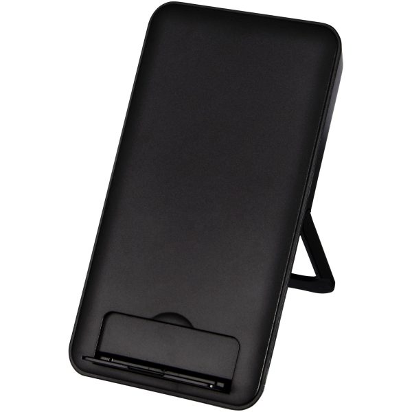 Bezprzewodowa ładowarka indukcyjna Loop o mocy 10W z tworzywa sztucznego pochodzącego z recyklingu ze stojakiem na telefon P074171C