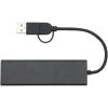 Rise hub USB 2.0 z aluminium pochodzącego z recyklingu z certyfikatem RCS P076868C
