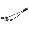 Connect kabel do szybkiego ładowania 6-w-1 o mocy 45 W z aluminium pochodzącego z recyklingu z certyfikatem RCS P076869C