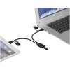 Connect kabel do szybkiego ładowania 6-w-1 o mocy 45 W z aluminium pochodzącego z recyklingu z certyfikatem RCS P076869C