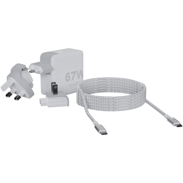 Xtorm XVC2067 GaNUltra ładowarka podróżna o mocy 67 W z kablem USB-C PD 100 W P082042C
