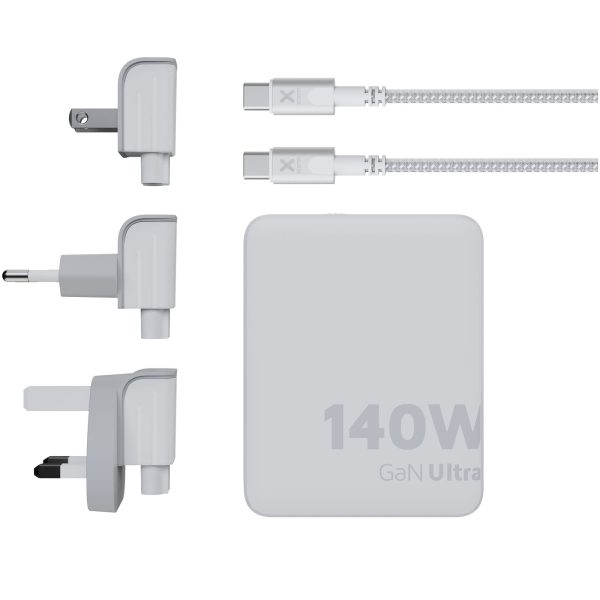 Xtorm XVC2140 GaN Ultra ładowarka podróżna o mocy 140 W z kablem USB-C PD 240 W P082043C