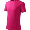 Koszulka męska Classic New P022568F czerwień purpurowa