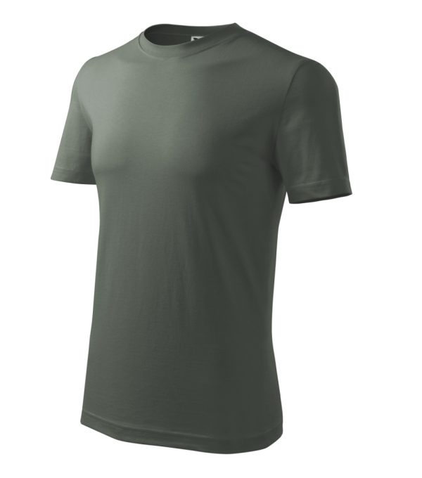 Koszulka męska Classic New P022568F ciemny khaki