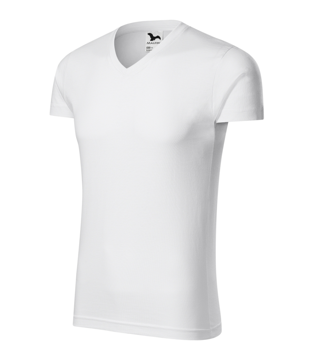 Koszulka męska Slim Fit V-neck P026426F MA-U146-W
