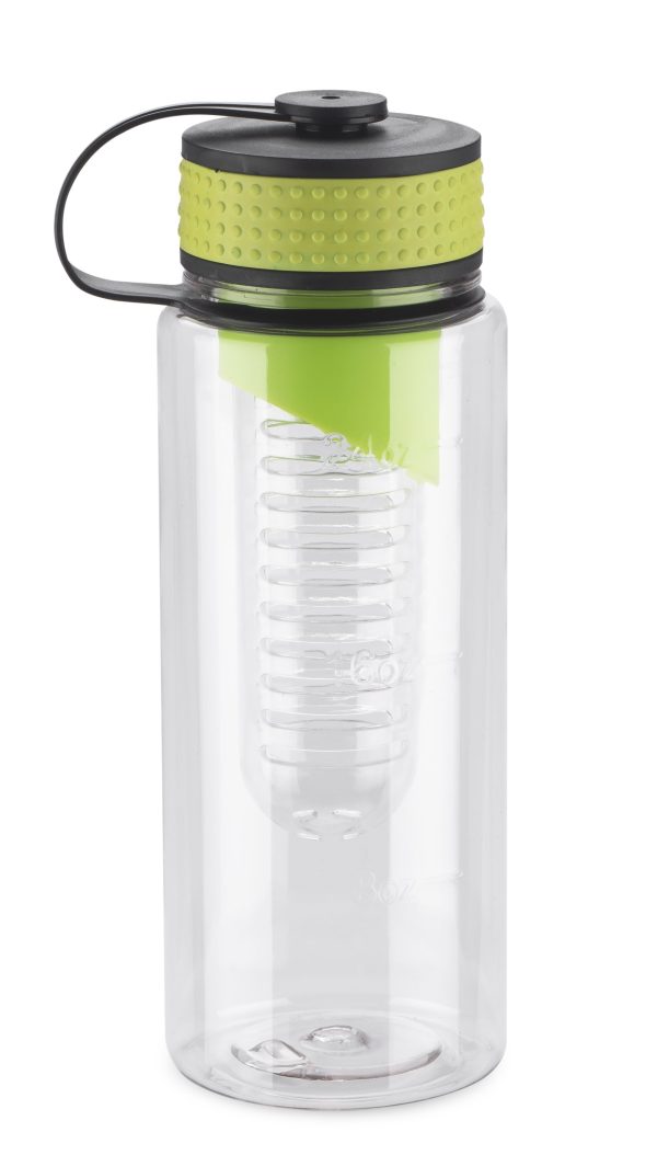 Bidon z wkładem na owoce FRUGT 800 ml P049097A zielony jasny