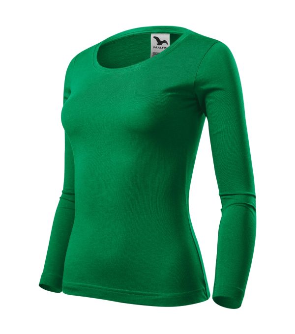 Koszulka damska Fit-T LS P029917F zieleń trawy