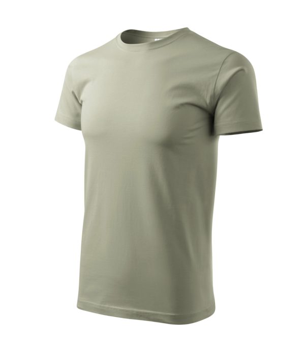 Basic Koszulka męska P030813F jasny khaki
