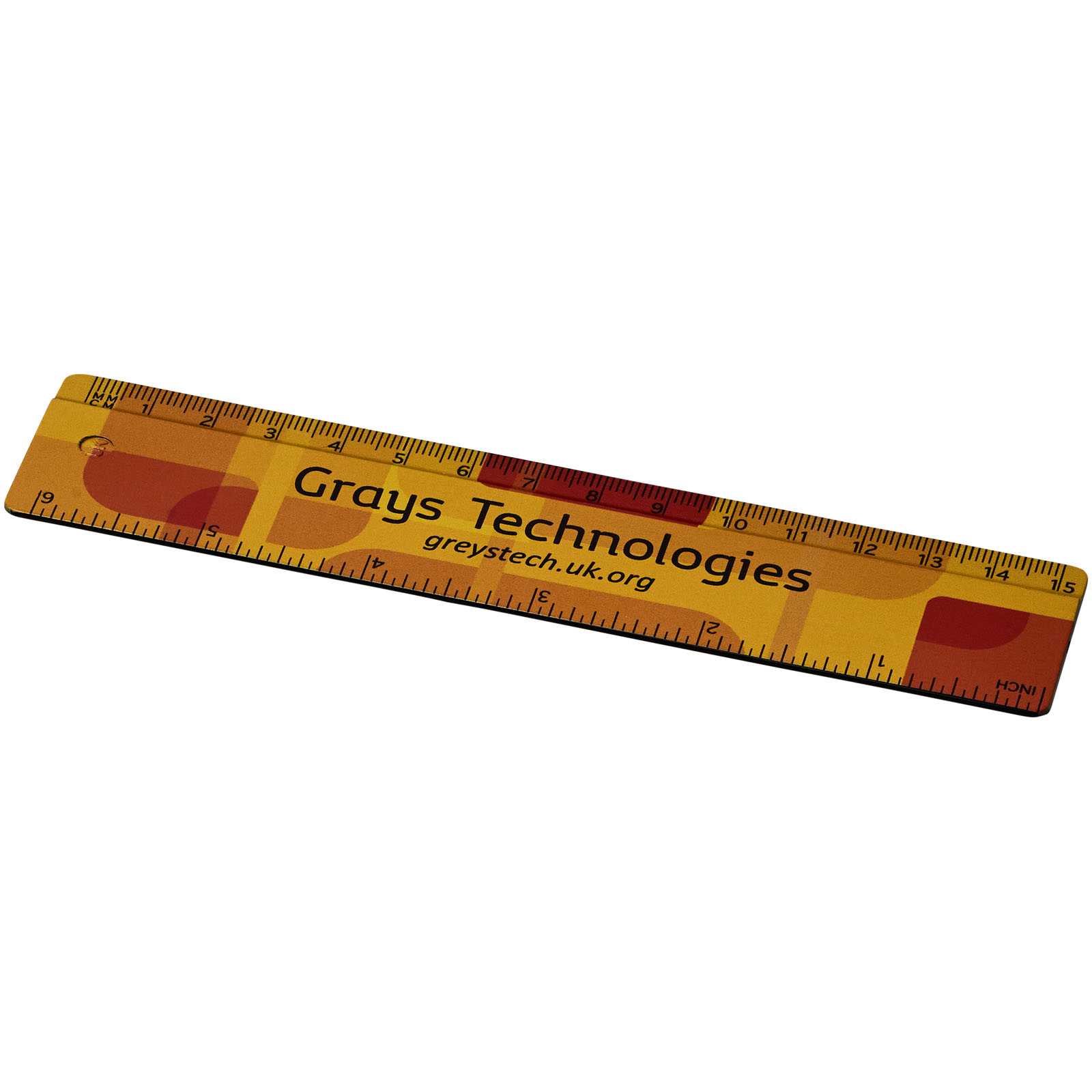 Linijka Terran o długości 15 cm w całości wykonana z tworzyw sztucznych pochodzących z recyklingu P069462C PFC-21053400