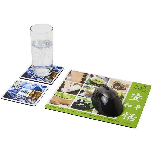 Podkładka pod mysz Q-Mat® i zestaw podkładek pod naczynia combo 3 P069525C