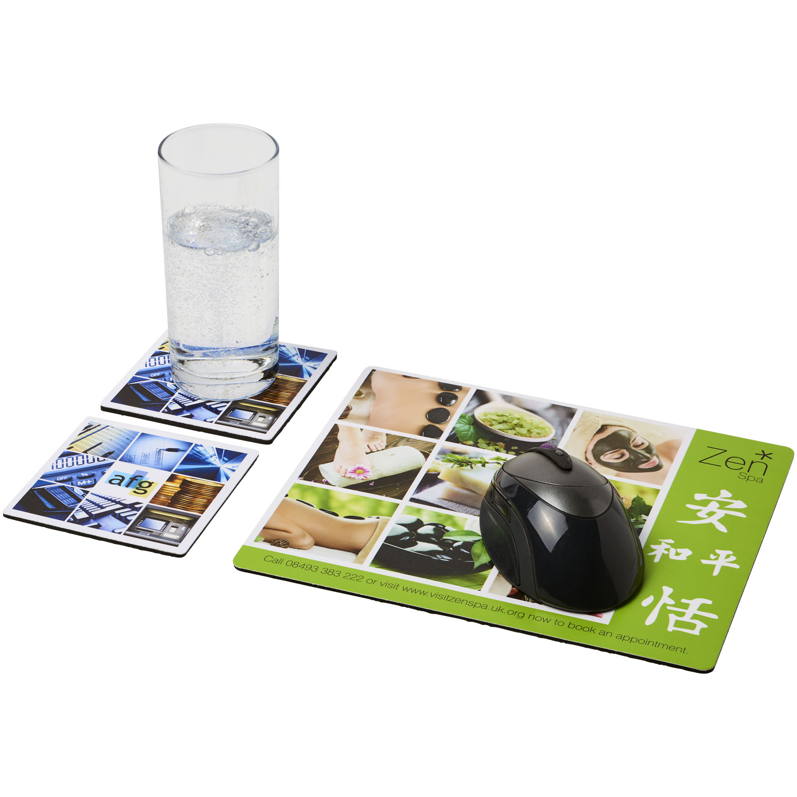 Podkładka pod mysz Q-Mat® i zestaw podkładek pod naczynia combo 3 P069525C PFC-21059800