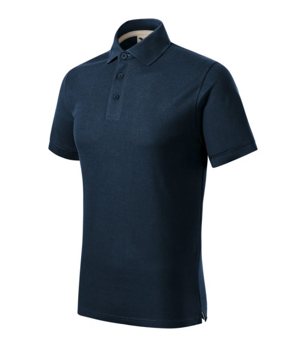 Koszulka polo męska Prime (GOTS) P084728F granatowy