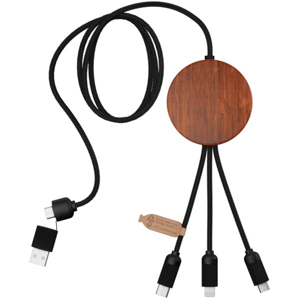 SCX.design C40 kabel ładujący z podświetlanym logo 5-w-1 rPET i z podkładką ładującą 10 W P075933C