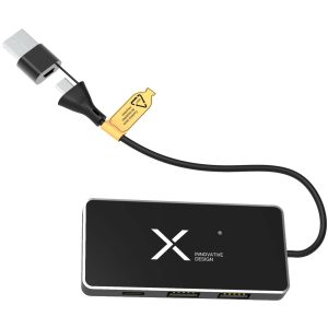 SCX.design H20 koncentrator USB 8 w 1 z podwójnym wejściem i 6 portami P099975C PFC-2PX16590