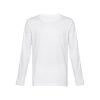 THC BUCHAREST WH. Męski bawełniany T-shirt z długim rękawem P032745S biały