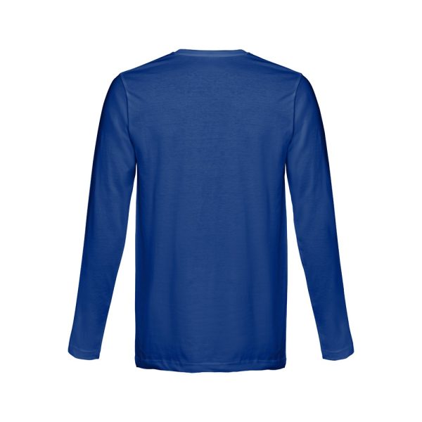 THC BUCHAREST. Męski t-shirt z długim rękawem P032750S szafirowy