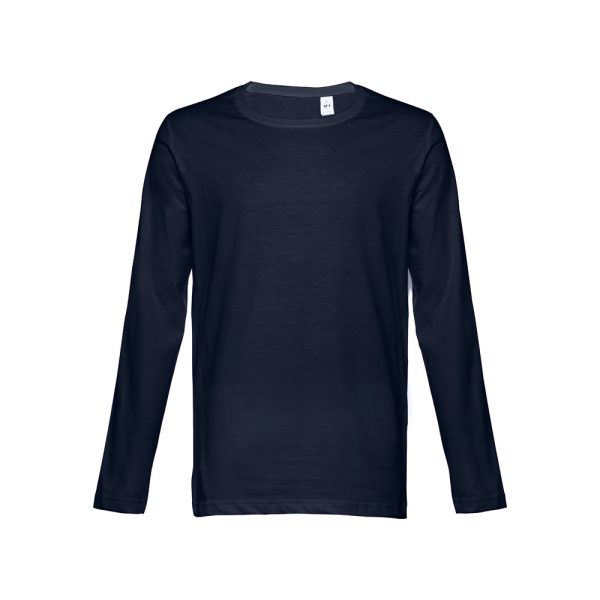 THC BUCHAREST. Męski t-shirt z długim rękawem P032750S granatowy