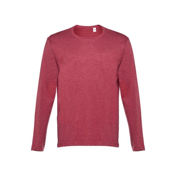 THC BUCHAREST. Męski t-shirt z długim rękawem P032750S czerwony melanż