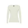 THC BUCHAREST WOMEN. Bawełniany T-shirt damski z długim rękawem taliowany P032785S pastelowy zielony