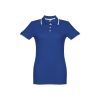 THC ROME WOMEN. Damski slim fit polo t-shirt P033187S szafirowy