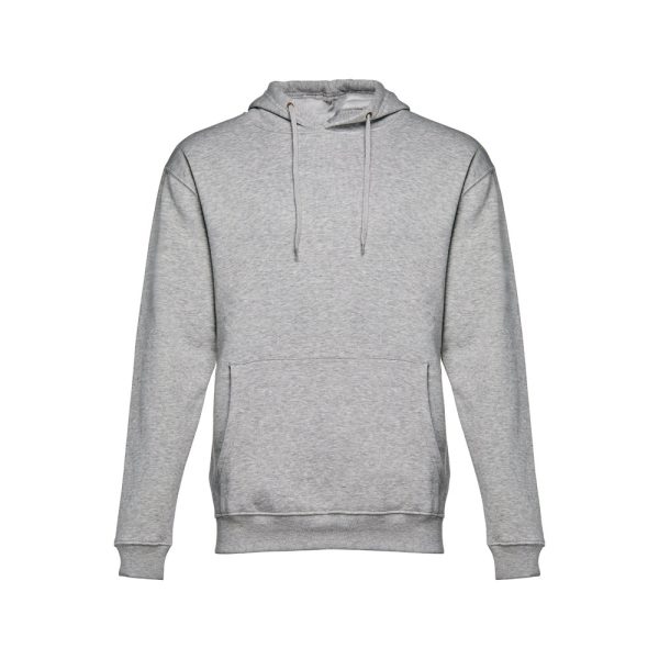 THC PHOENIX. Bluza (unisex) z kapturem z bawełny i poliestru P033468S jasnoy szary melanż